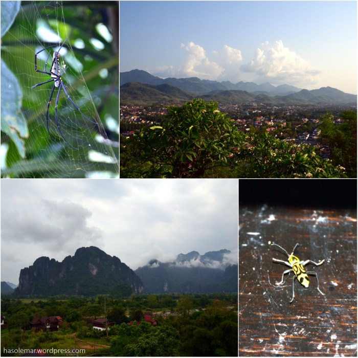 As montanhas no Laos