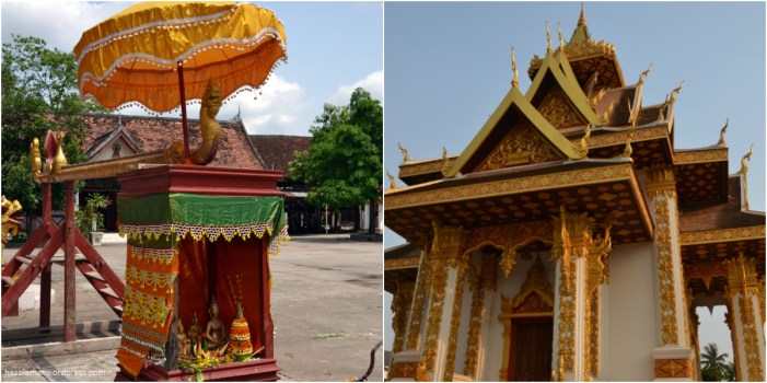 Os templos no Laos