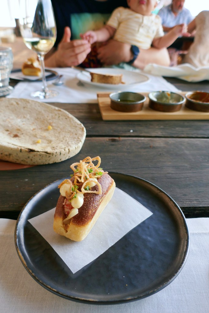 Brioche, lagostim, tomate verde, Herdade do Esporão, Alentejo, Portugal